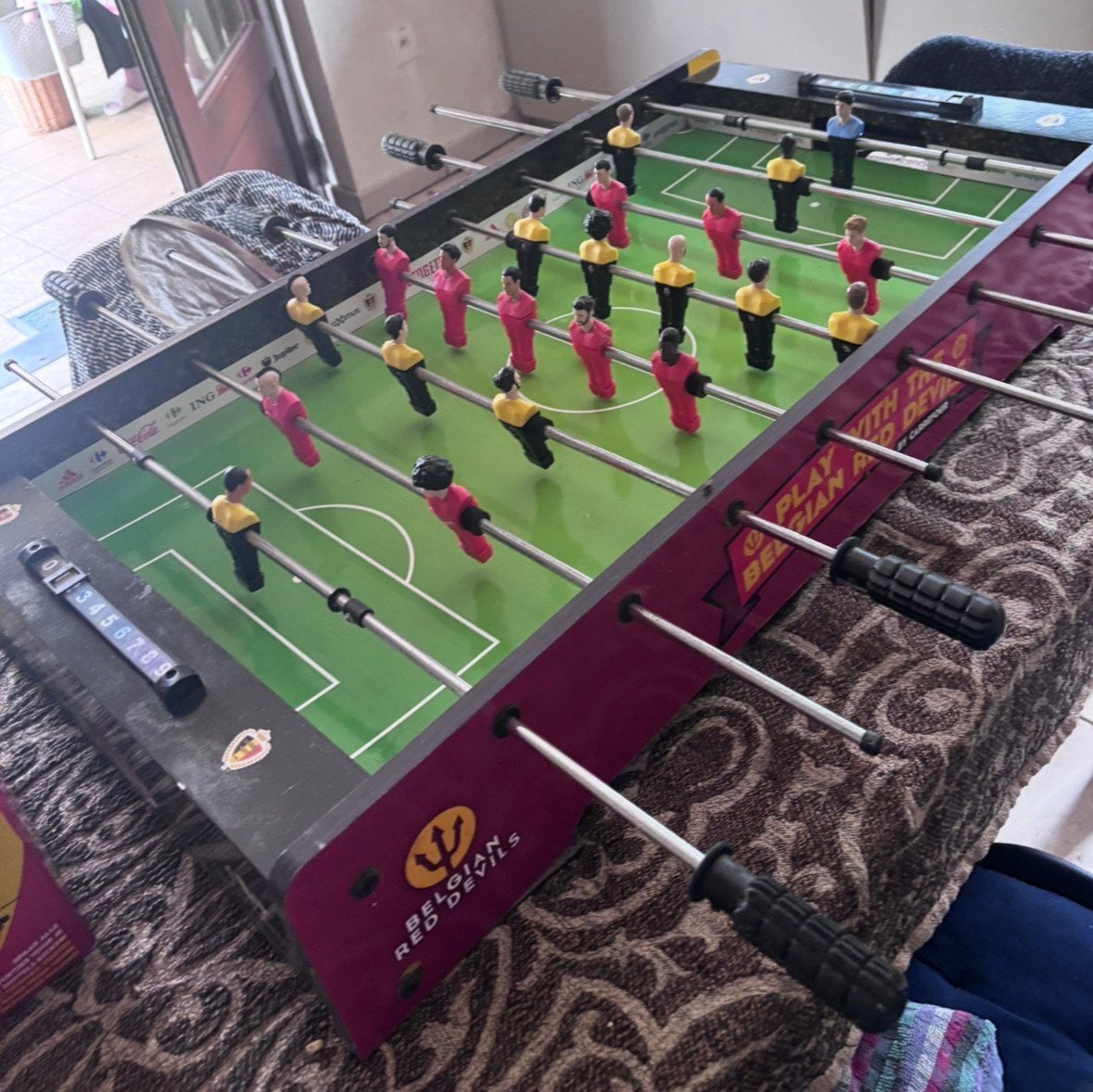 Voetbaltafel belgië 2018 balletje inclusief, Ophalen, Gebruikt