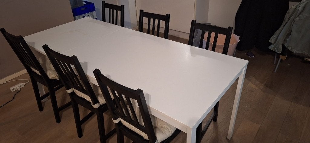 Eettafel, Ophalen, Kunststof, Gebruikt, 50 tot 100 cm