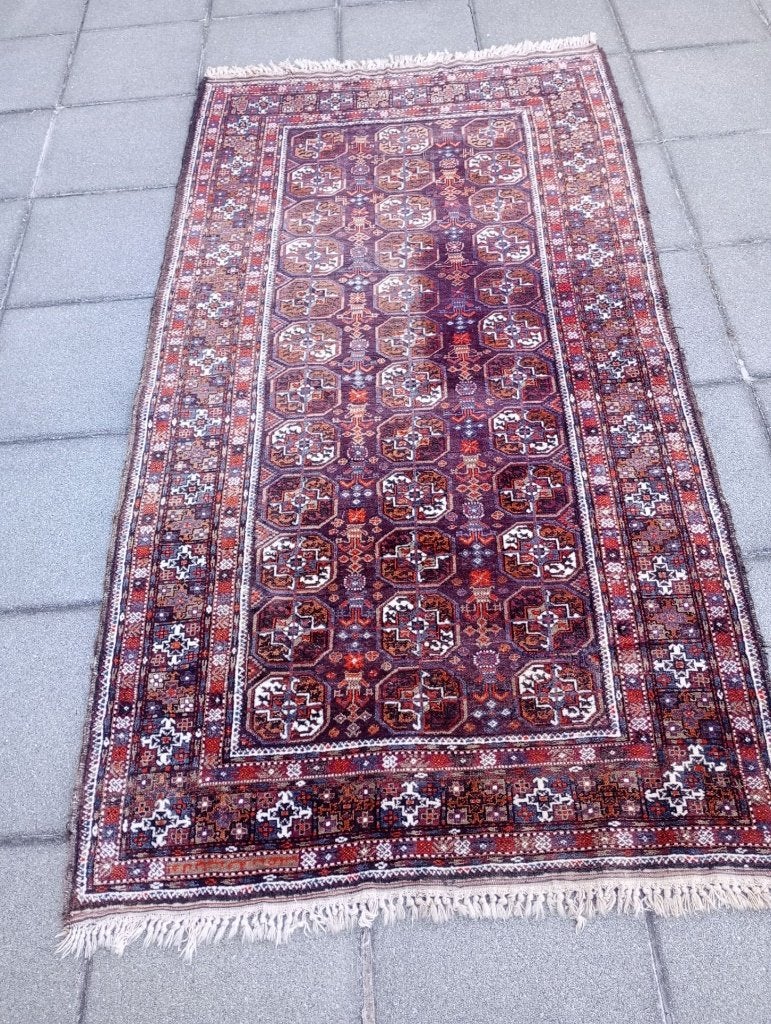 Tapis persan 216 x 114 cm, Maison & Meubles, Rouge, 200 cm ou plus, Perzisch, 100 à 150 cm