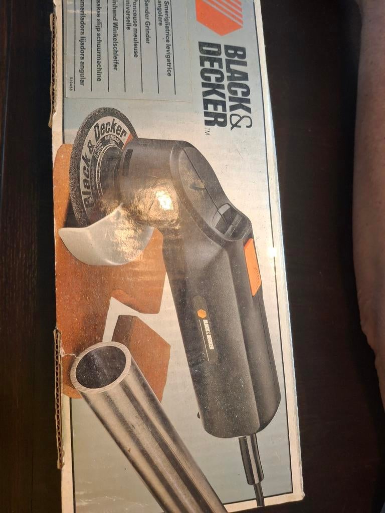 Meuleuse d'angle Black & Decker, Bricolage & Construction, Outillage | Ponceuses, Enlèvement ou Envoi, Utilisé, Moins de 600 watts