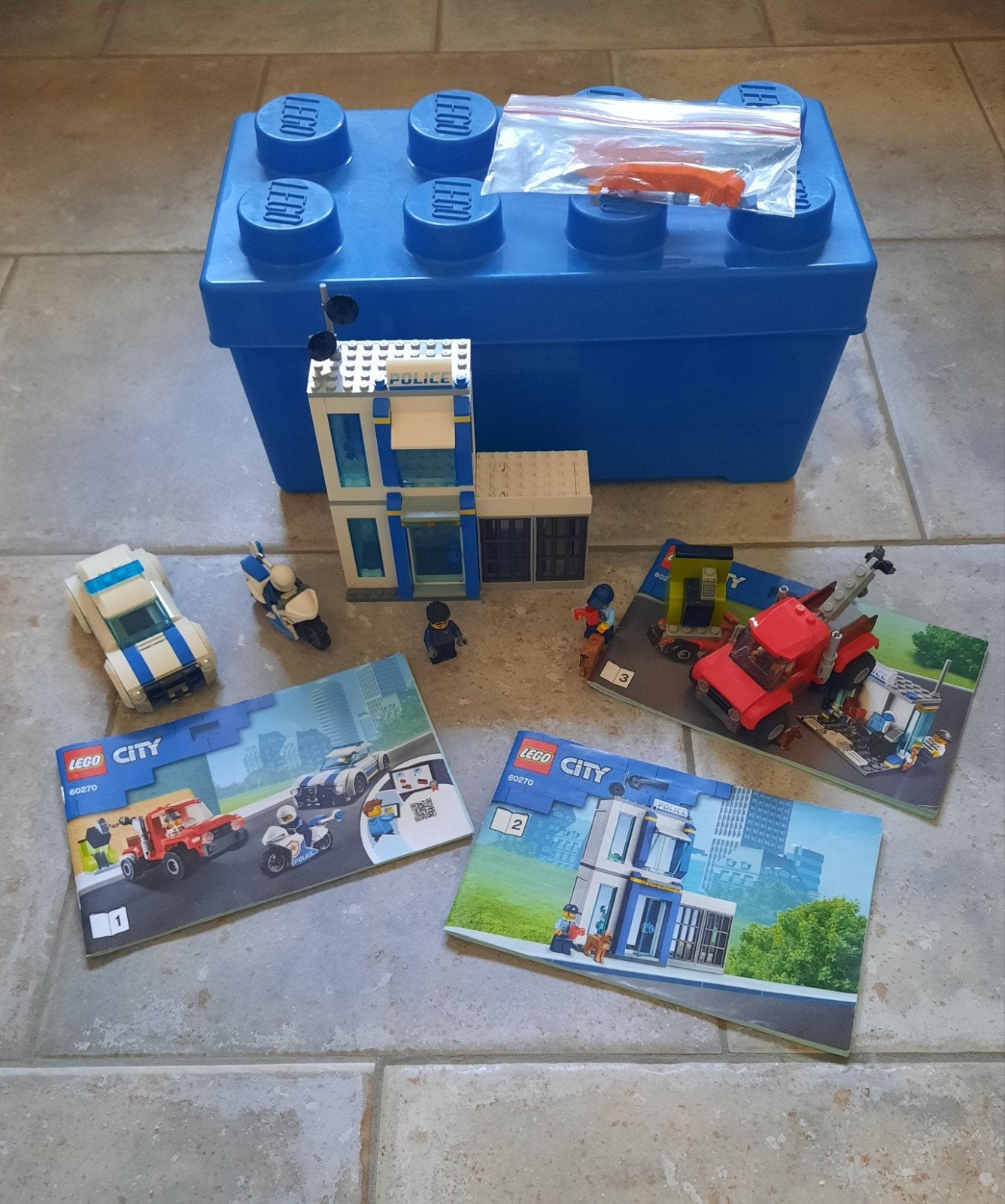 Te koop: Lego city Politie opbergdoos - 60270, Ophalen, Lego, City