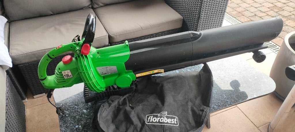 Bladblazer in perfecte staat, Tuin en Terras, Ophalen, Florabest, Zo goed als nieuw, Met opvangzak