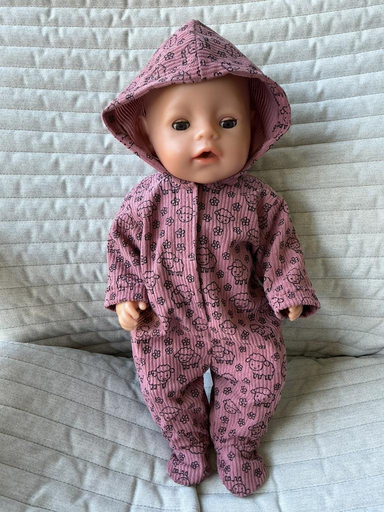 72. Babyborn: Nieuwe roze onesie met schaapjes, Enlèvement ou Envoi, Neuf, Baby Pop