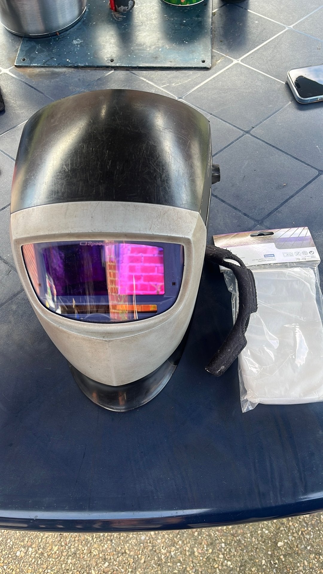 3M speedglas 9002x lashelm, Doe-het-zelf en Bouw, Ophalen, Zo goed als nieuw