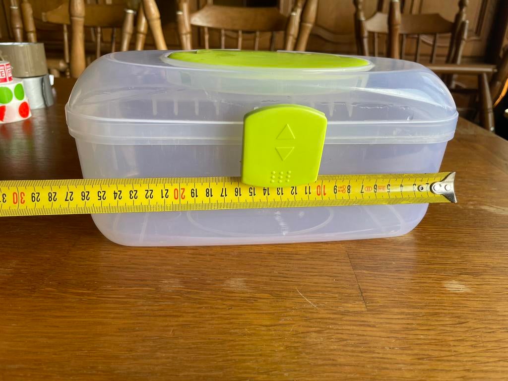 Boîte de rangement en plastique, Maison & Meubles, Enlèvement, Comme neuf
