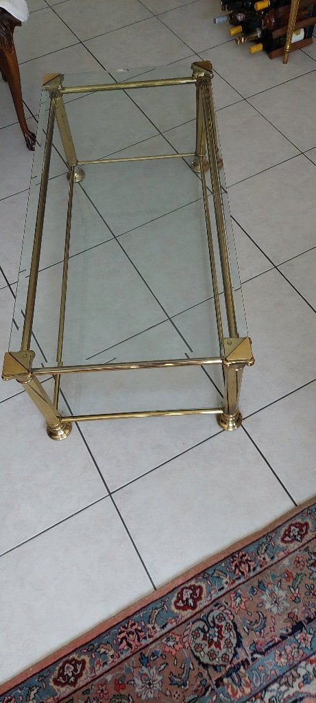 salontafel, Maison & Meubles, Tables | Tables de salon, 100 à 150 cm, Verre, Enlèvement, Utilisé