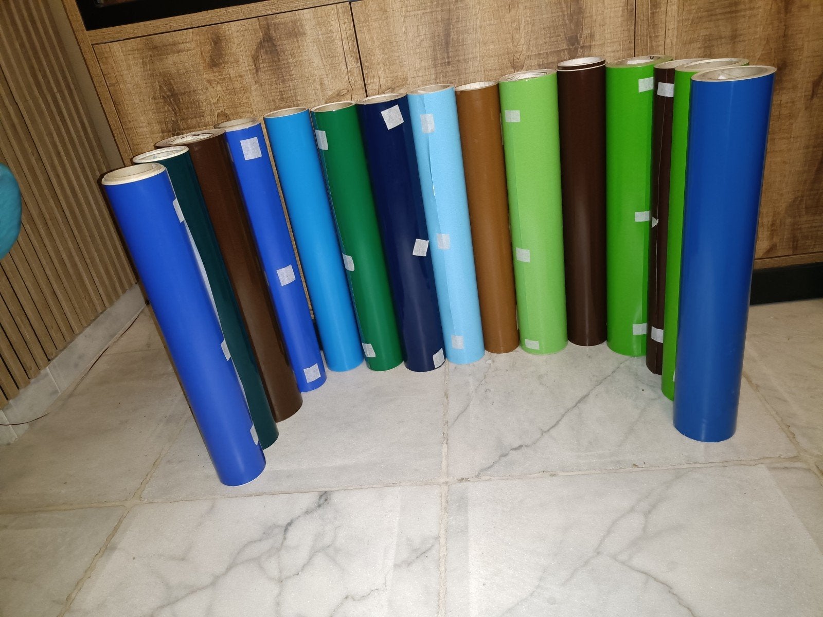 Vinyl folie voor stickers, Ophalen