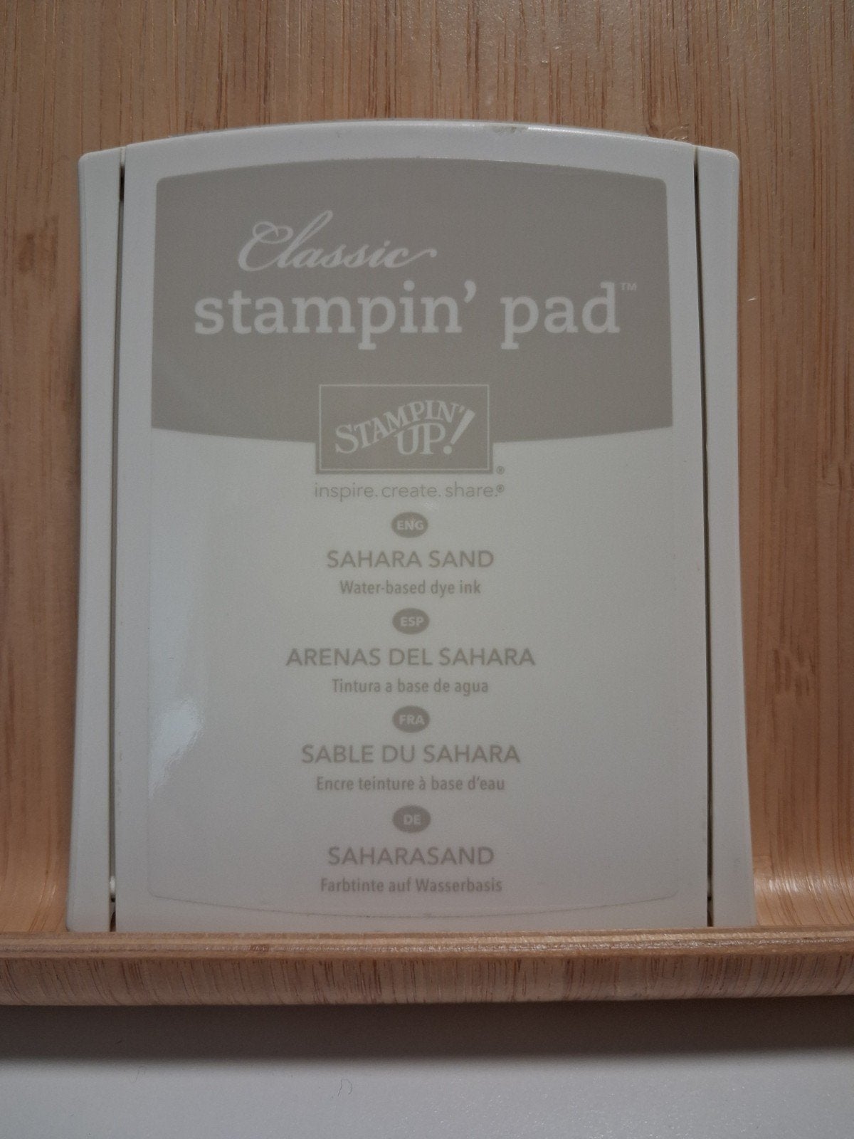 Stampin Up - inktflesje + stempelkussen Sahara Sand, Hobby en Vrije tijd, Stempelen, Ophalen