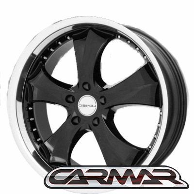 20" Lenso LS29 Black/Mirror Lip geschikt voor Porsche Cayenn, Auto-onderdelen, Banden en Velgen, -, 275 mm, -, Banden en Velgen