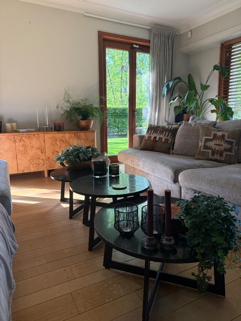 Salontafel, Huis en Inrichting, Tafels | Salontafels, Ophalen, 50 tot 100 cm, Overige materialen, Rond