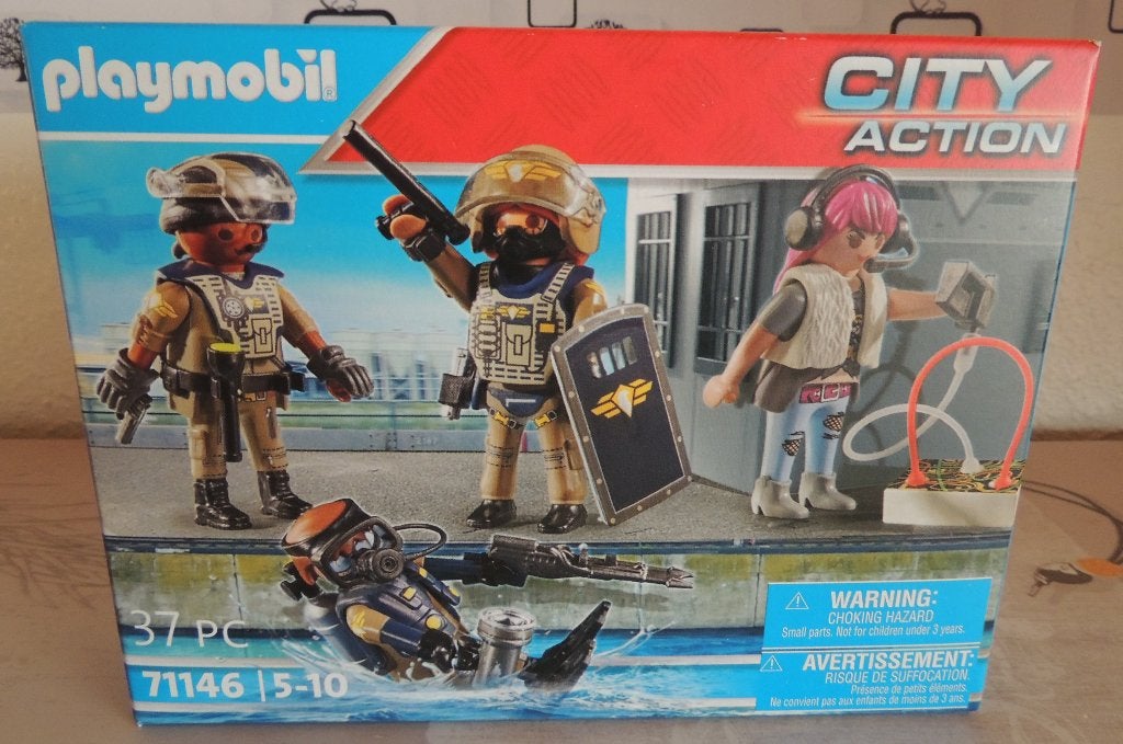 Playmobil - Equipe des forces spéciales avec bandit, Enlèvement, City action