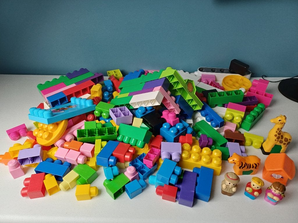 MEGA BLOKS bouwstenen 210 stuks, Ophalen, Zo goed als nieuw, Megabloks