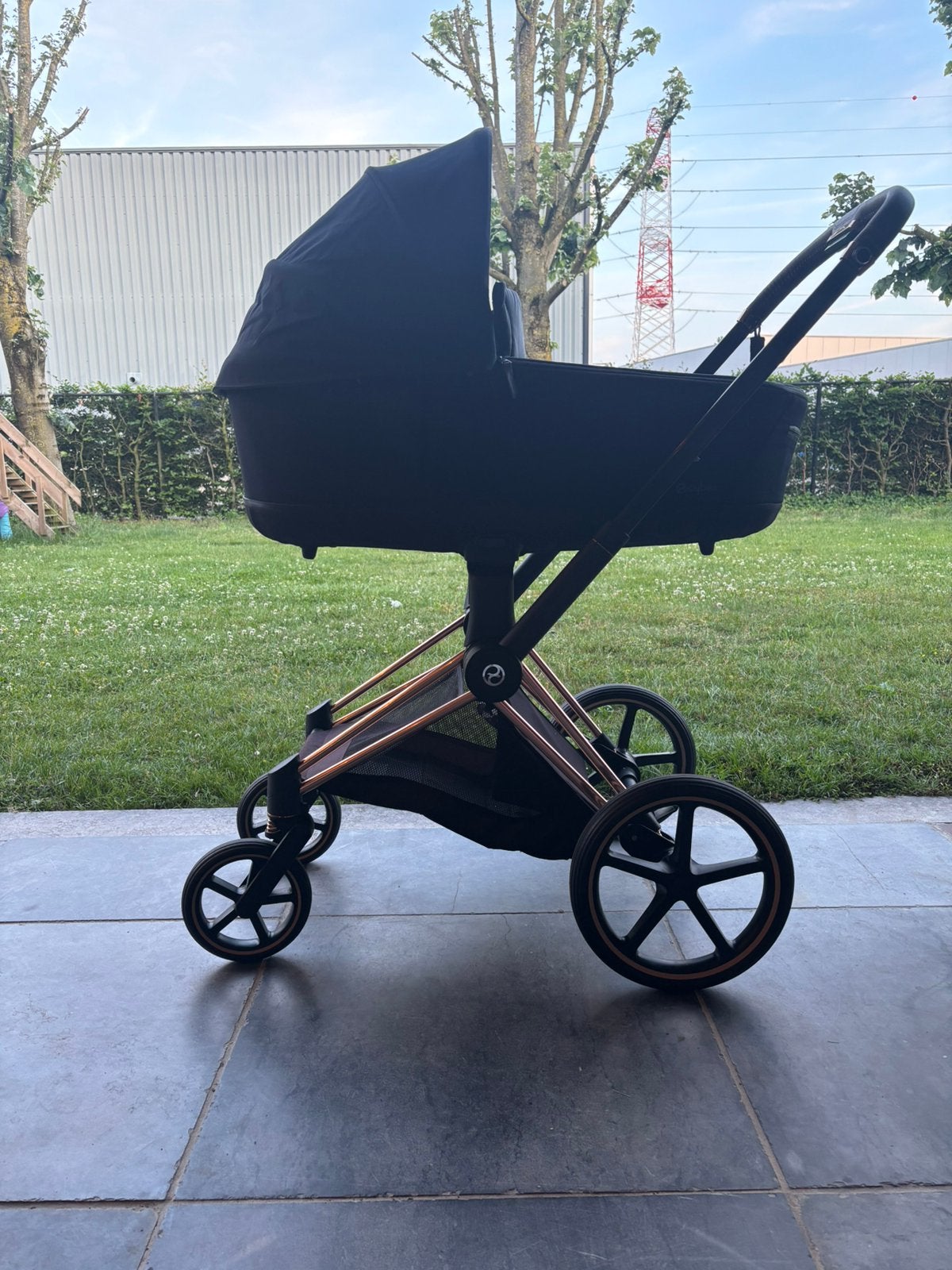 Kinderwagen Cybex Priam 4 Rosé Gold, Ophalen, Zo goed als nieuw, Kinderwagen