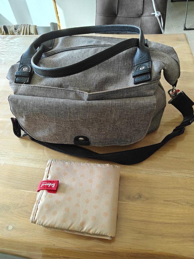 Verzorgingstas, Schoudertas functie, Grijs, Ophalen, Verzorgingstas