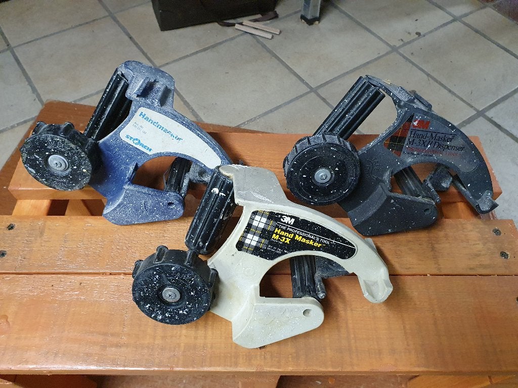 Tape Dispenser voor Afdekpapier met Masking Tape, Bricolage & Construction, Enlèvement ou Envoi, Utilisé, Autres types