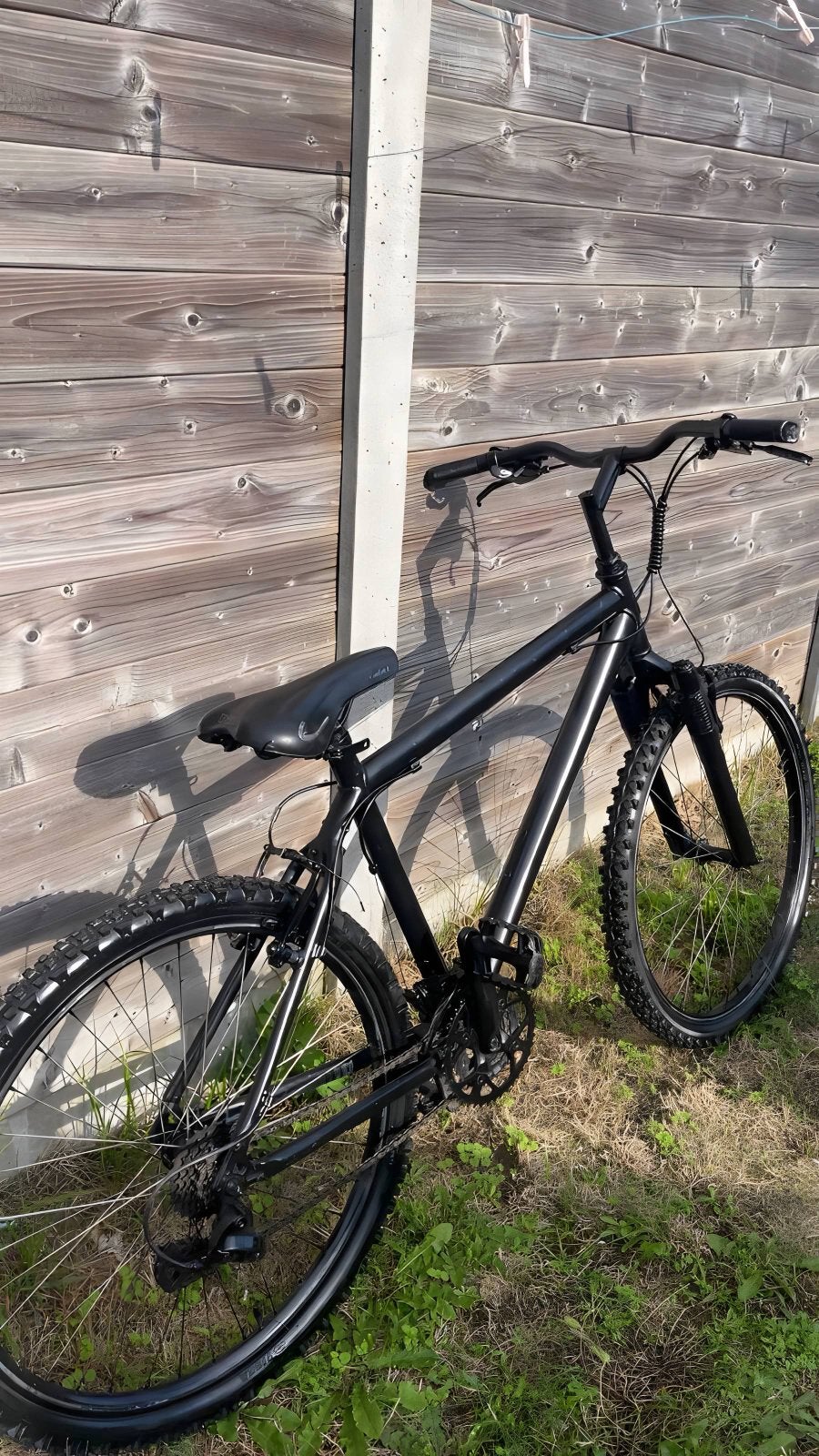 Full zwarte fiets, Fietsen en Brommers, Minder dan 10 versnellingen, Gebruikt, Overige maten, 61 tot 65 cm