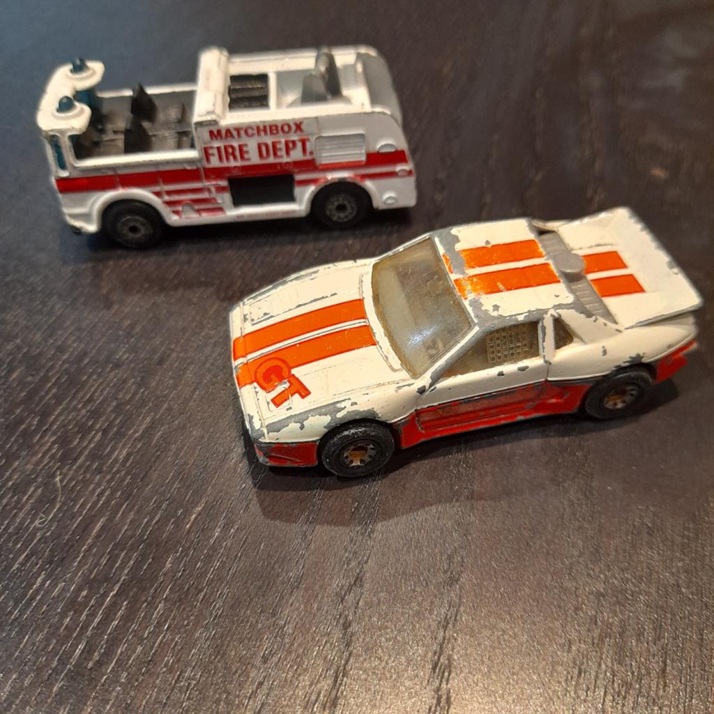 2 oude vintage Matchbox speelgoed auto's, Ophalen of Verzenden, Auto
