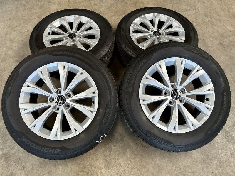 17 inch originele Montana velgen + zomerbanden Volkswagen Ti, Pneus et Jantes, 215 mm, Pneus été, -