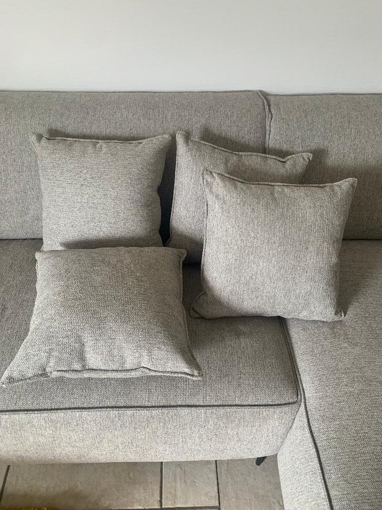 Nieuwe kussens 35x35 (4 stuks), Ophalen, Nieuw, Grijs, Vierkant