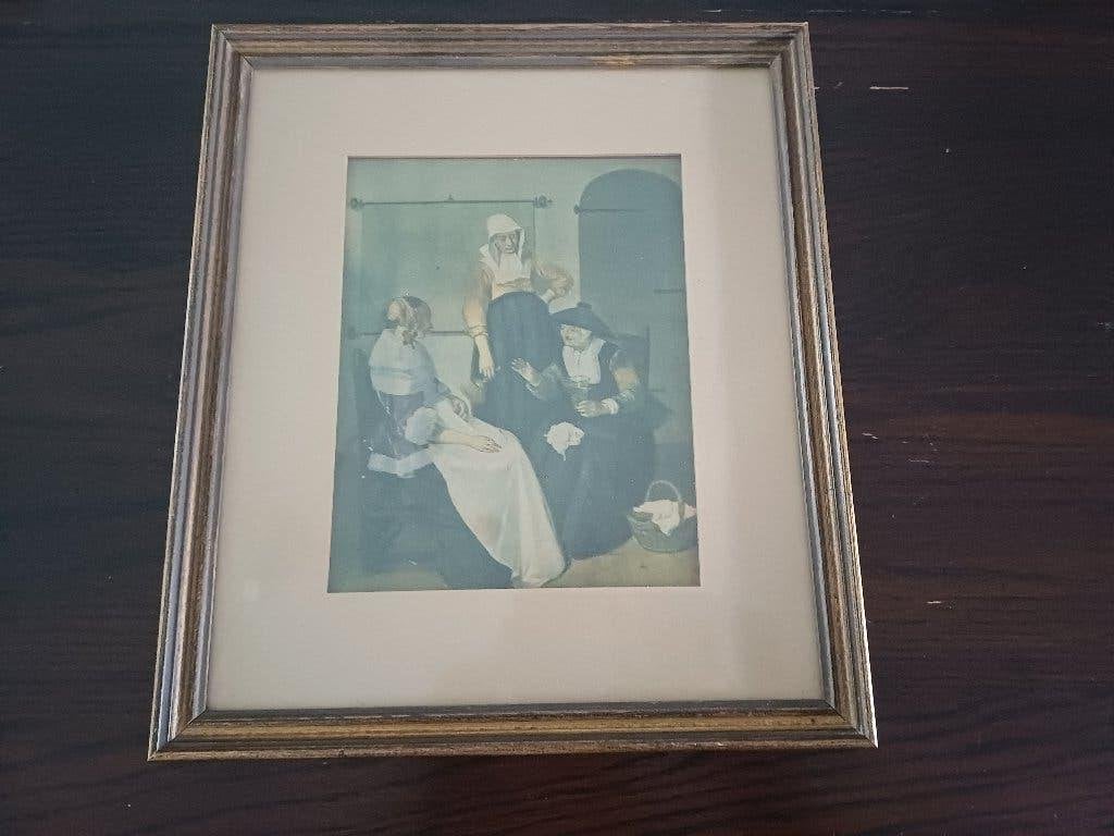 Reproductie "A Confidential Chat", Enlèvement, 30 cm, 26 cm, 1600 - 1699
