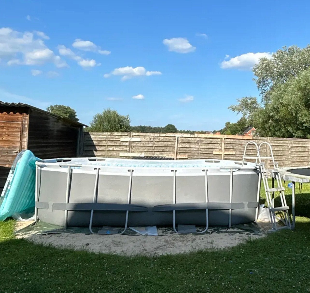 Zwembad, Tuin en Terras, Zwembaden, Ophalen, Gebruikt, Ovaal, Opzetzwembad