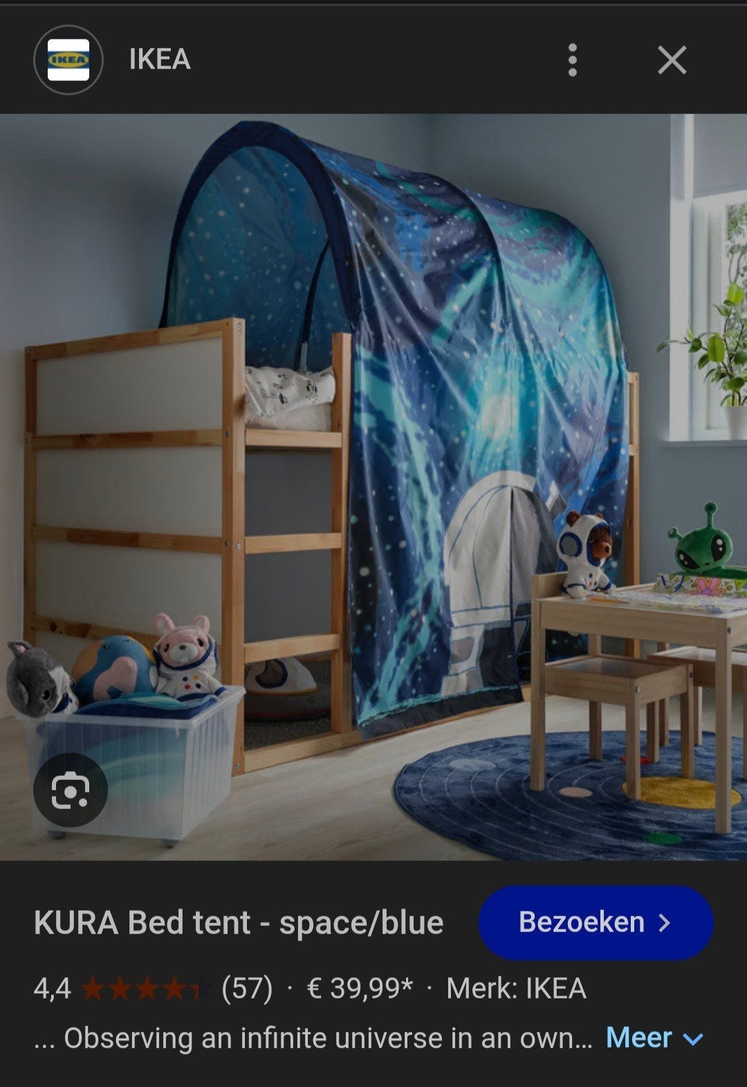 Kura bedtent, Kinderen en Baby's, Ophalen, Zo goed als nieuw, Hoogslaper