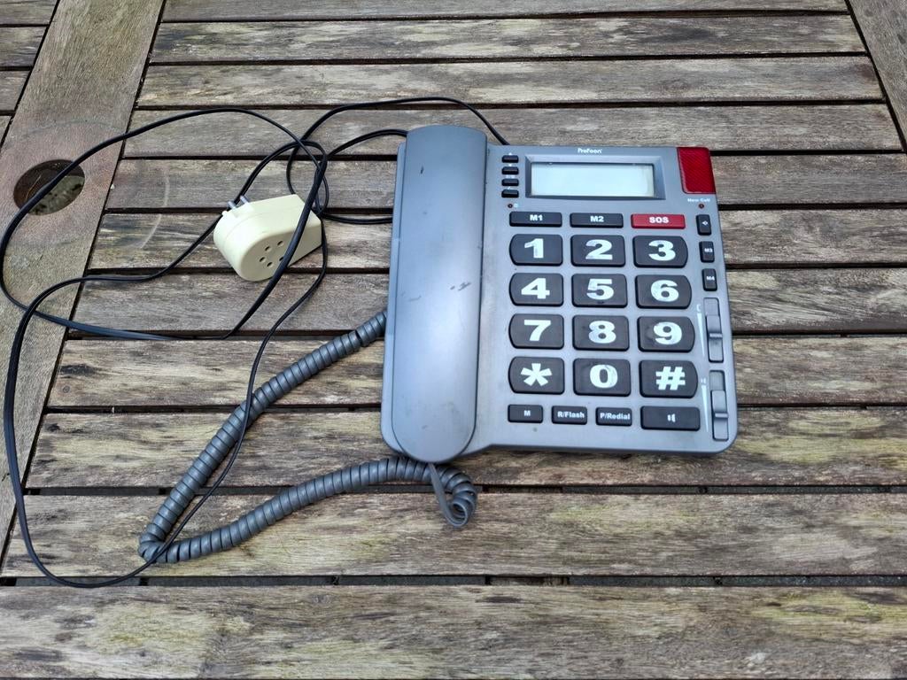 Telefoon met grote toetsen, Ophalen, Gebruikt