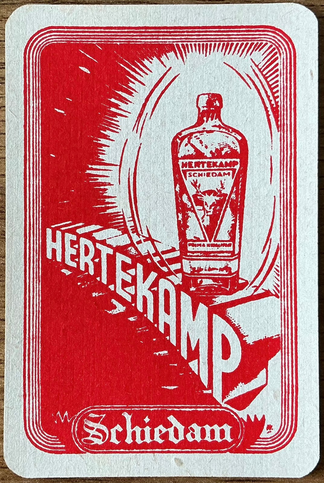 Splk HERTEKAMP SCHIEDAM, Ophalen of Verzenden, Zo goed als nieuw, Speelkaart(en)