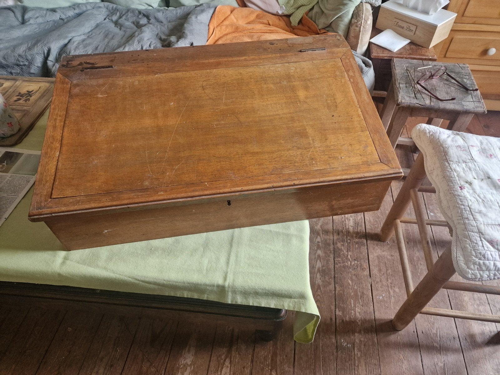 Ancien écritoire en bois - À donner, Maison & Meubles, Enlèvement