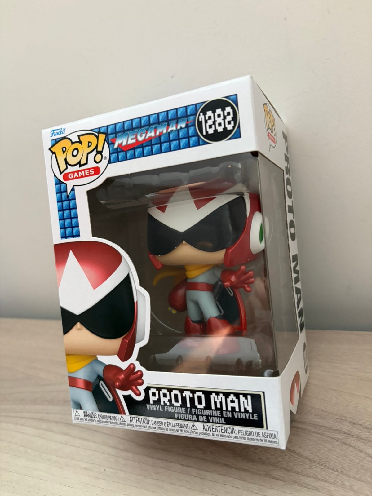 Funko Pop Mega Man Proto Man #1282 Vinyl Figure Boxed Capcom, Ophalen of Verzenden, Zo goed als nieuw
