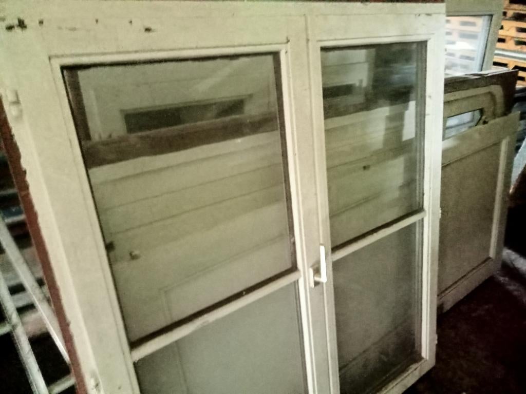 Houten ramen en buitendeuren, Doe-het-zelf en Bouw, Deuren en Vliegenramen, Ophalen, Gebruikt, 120 cm of meer, Overige typen