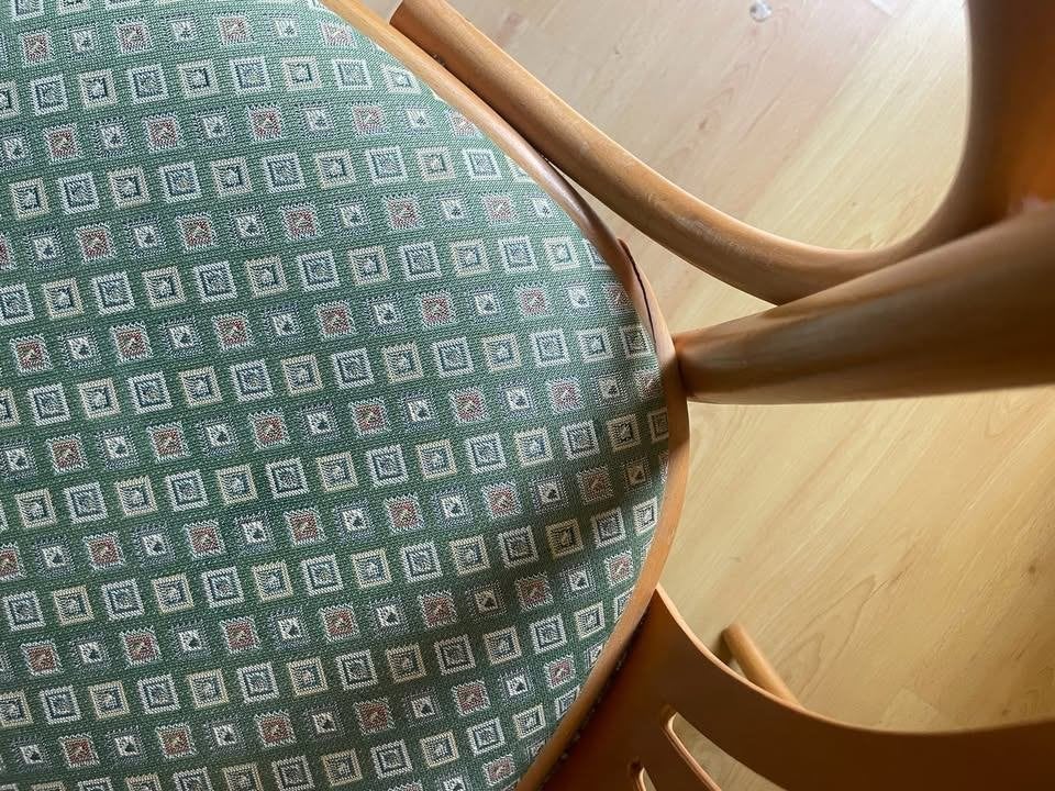 4 bistrostoelen in beuk, Ophalen, Hout, Gebruikt, Overige kleuren