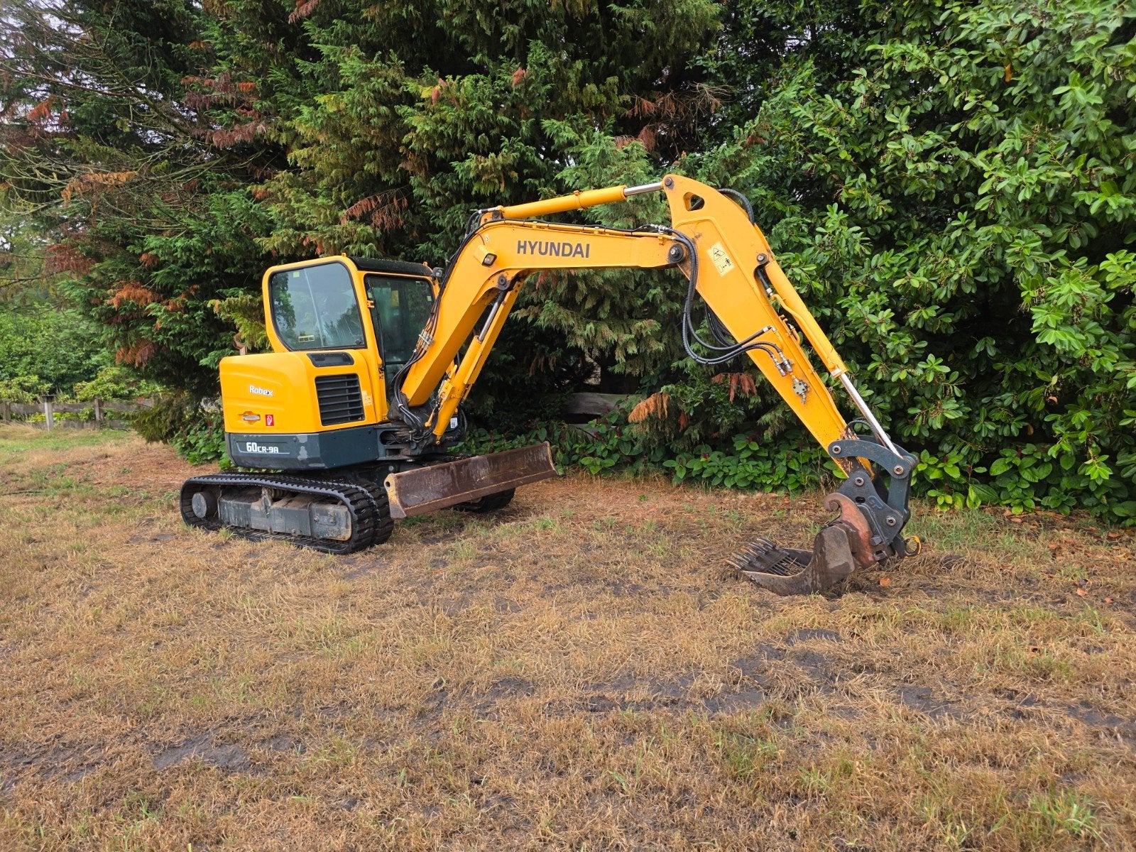 Hyundai Robex 60CR-9A Midigraafmachine - Zo goed als nieuw!, Enlèvement, Excavatrice