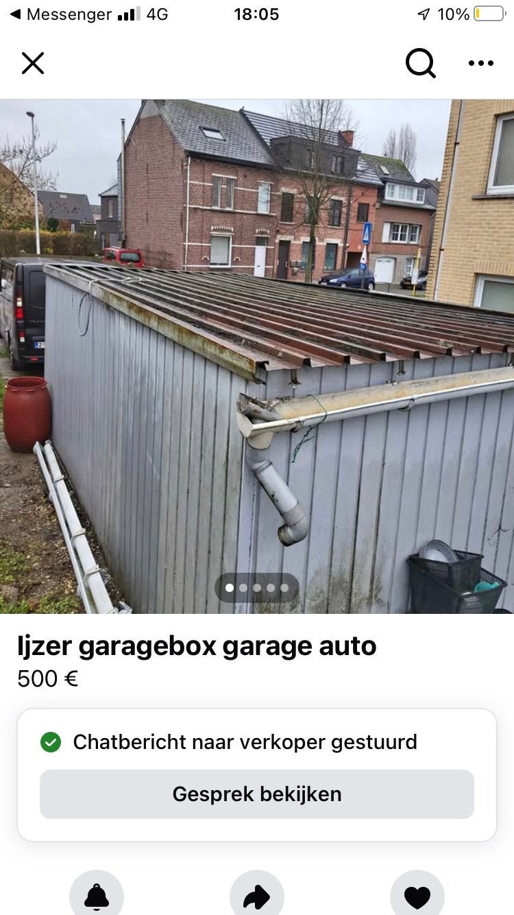 Garagebox 2 stuks, Enlèvement, Utilisé