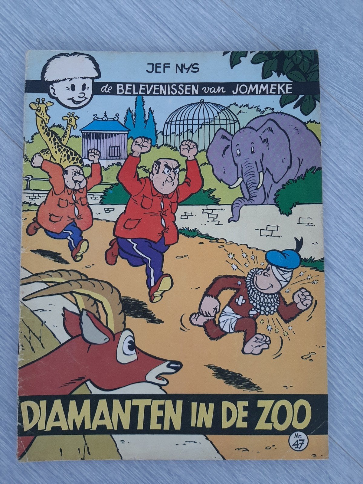 eerste druk  1971 Jommeke, Eén stripboek, Ophalen of Verzenden, Gelezen, Jef  nijs