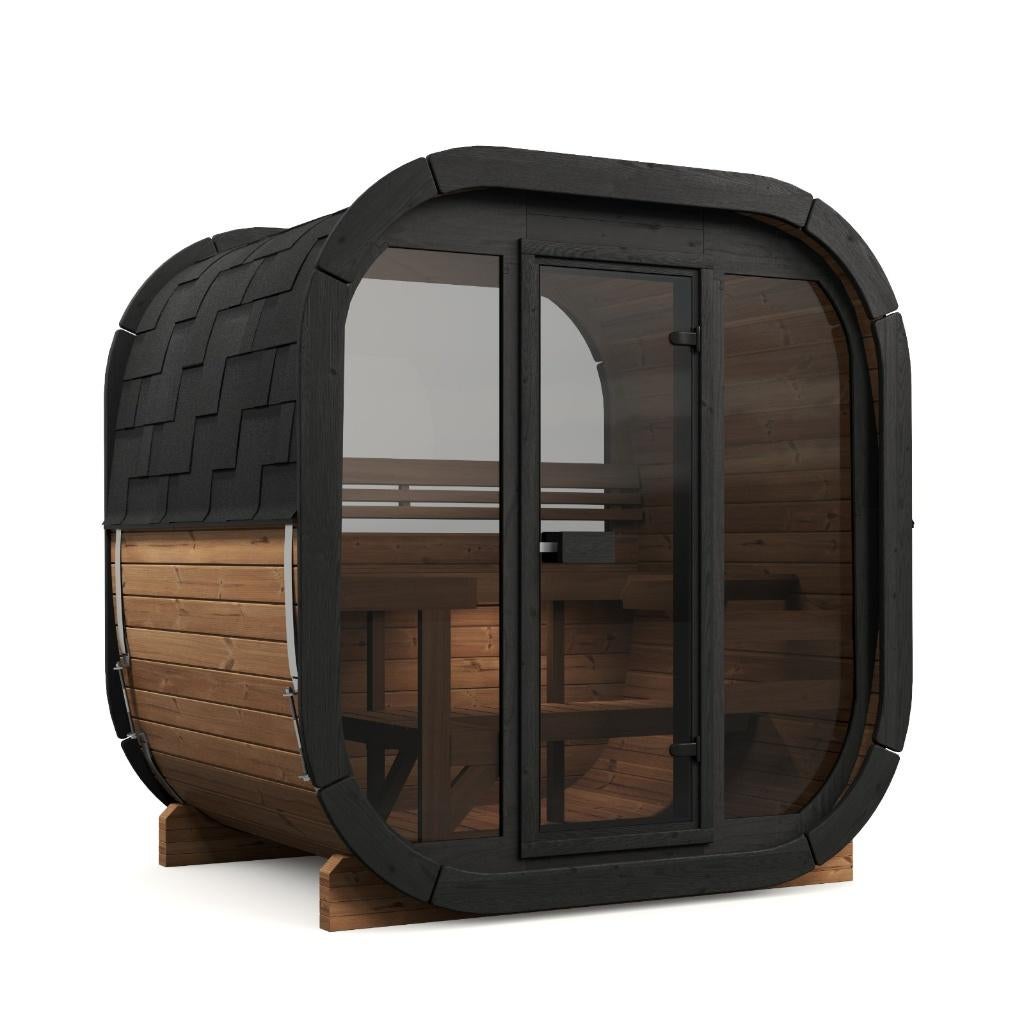 Vol Glas Cube Buitensauna SKOG ÜKS130 Thermowood, Enlèvement ou Envoi, Neuf