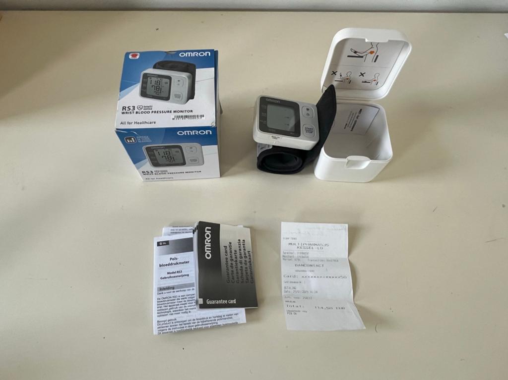 Omron bloeddrukmeter, Diversen, Ophalen, Nieuw