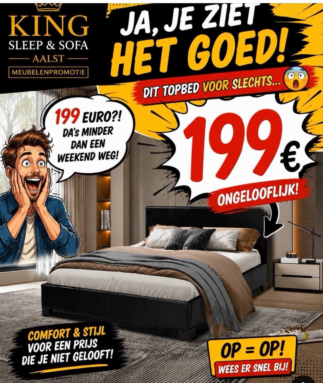 let's box beds 🥊 match price 199€ now, Ophalen of Verzenden, Nieuw