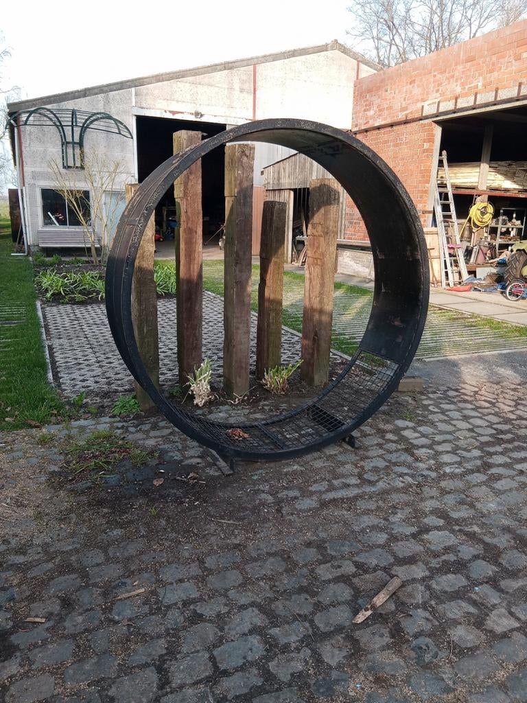 Ronde houtopslag, Tuin en Terras, Ophalen of Verzenden