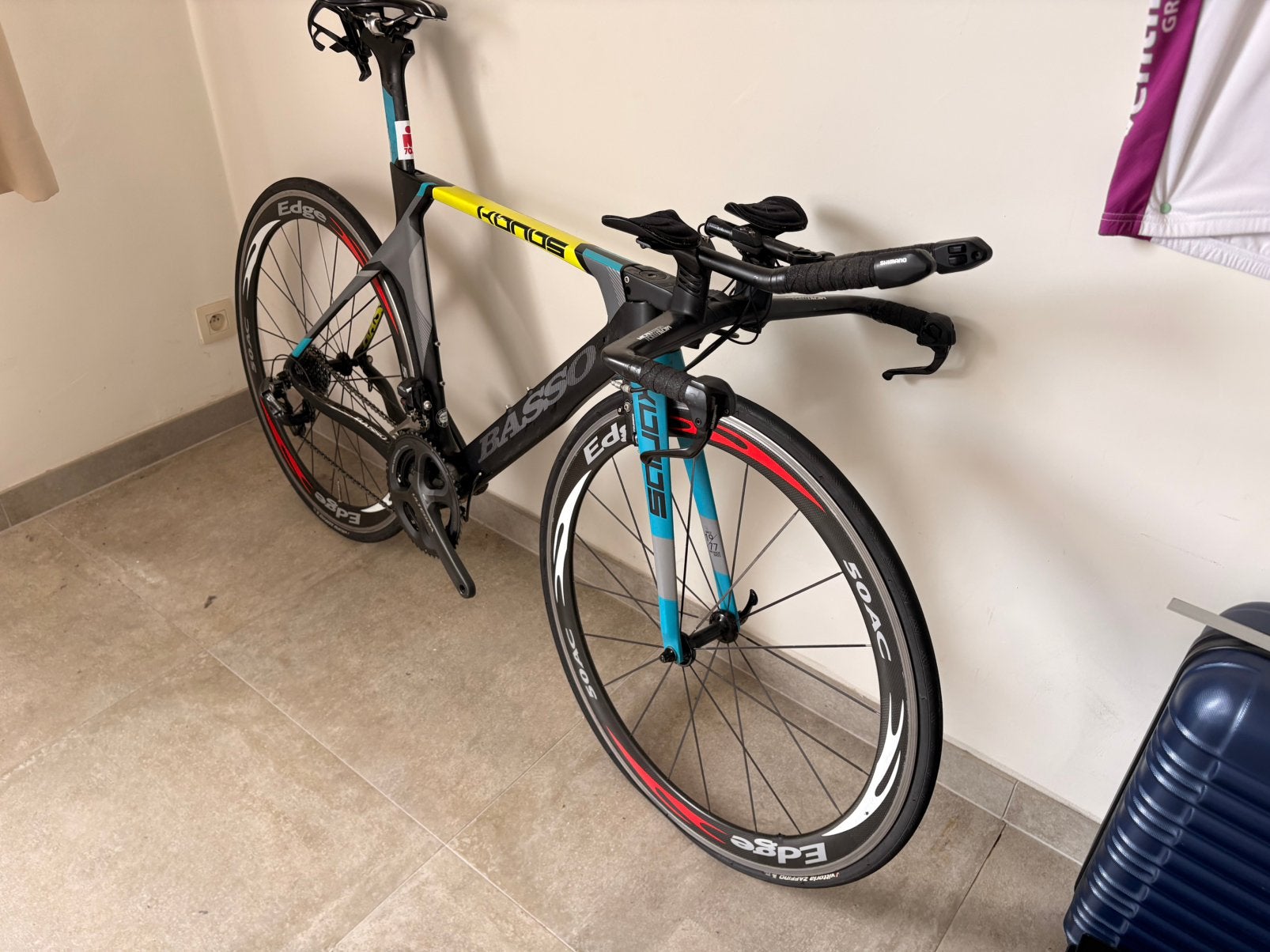 Triatlon fiets Basso maat 54, Ophalen, Gebruikt