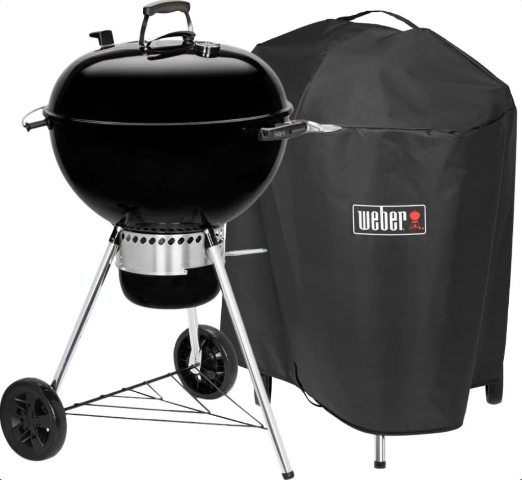 Barbecue Weber 57cm (+housse et grille de saisie), Jardin & Terrasse, Barbecues au charbon de bois, Utilisé, Enlèvement
