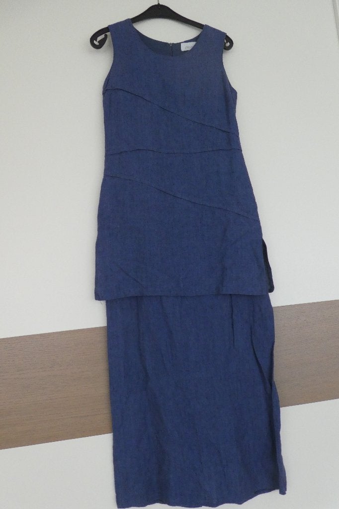 Robe Longue Bleu T. 38, Enlèvement, Porté, Taille 38/40 (M), Bleu
