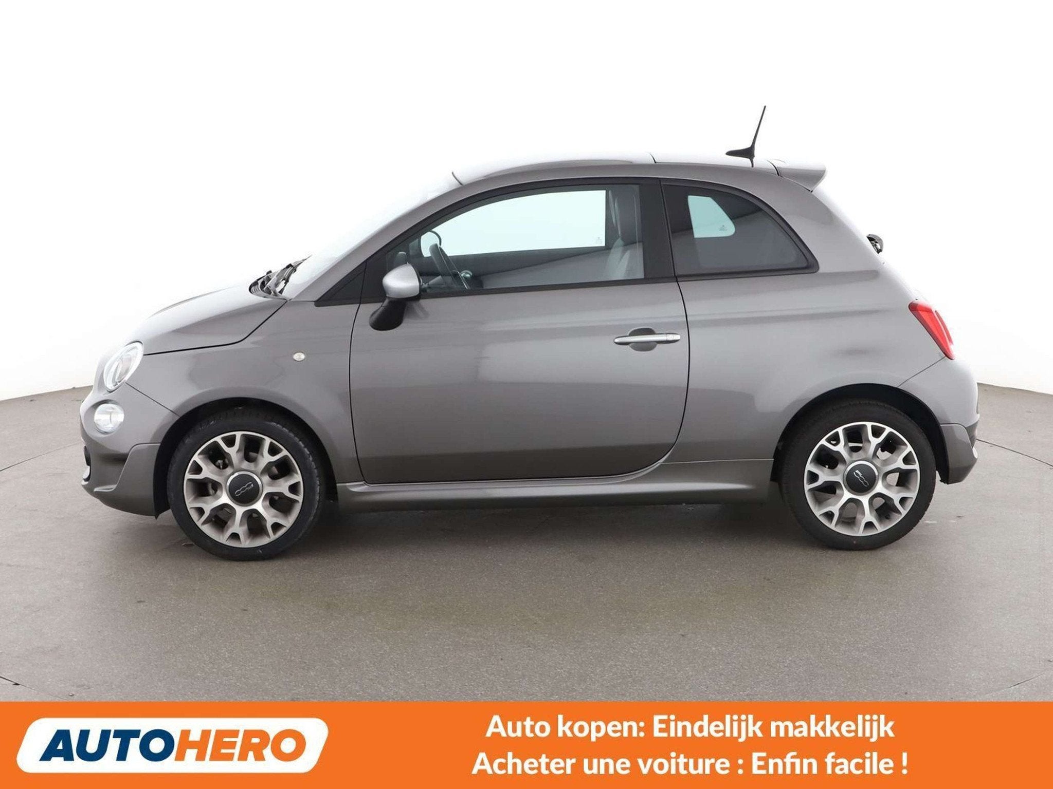 Fiat 500 1.0 Mild-Hybrid RockStar (bj 2020), Auto's, Voorwielaandrijving, 4 zetels, Gebruikt, Zilver of Grijs