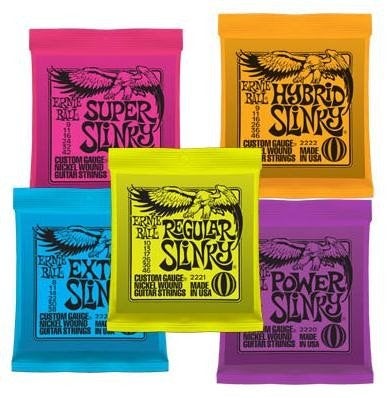Ernie Ball diverse diktes Slinky Nickel Wound 3 Pack, Musique & Instruments, Instruments | Accessoires, Guitare électrique, Enlèvement ou Envoi