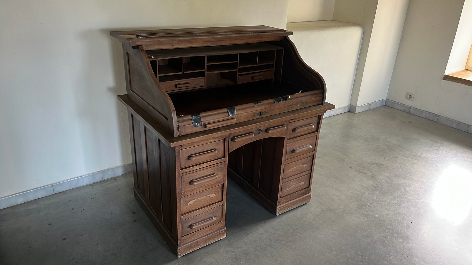 Oude secretaire, Ophalen, 112 cm, Gebruikt, Secretaire
