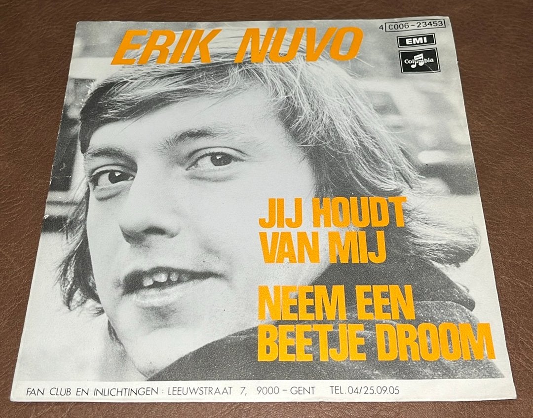 Erik Nuvo ‎– Jij Houdt Van Mij - 7” vinyl single - BE 1973, Ophalen of Verzenden, Gebruikt