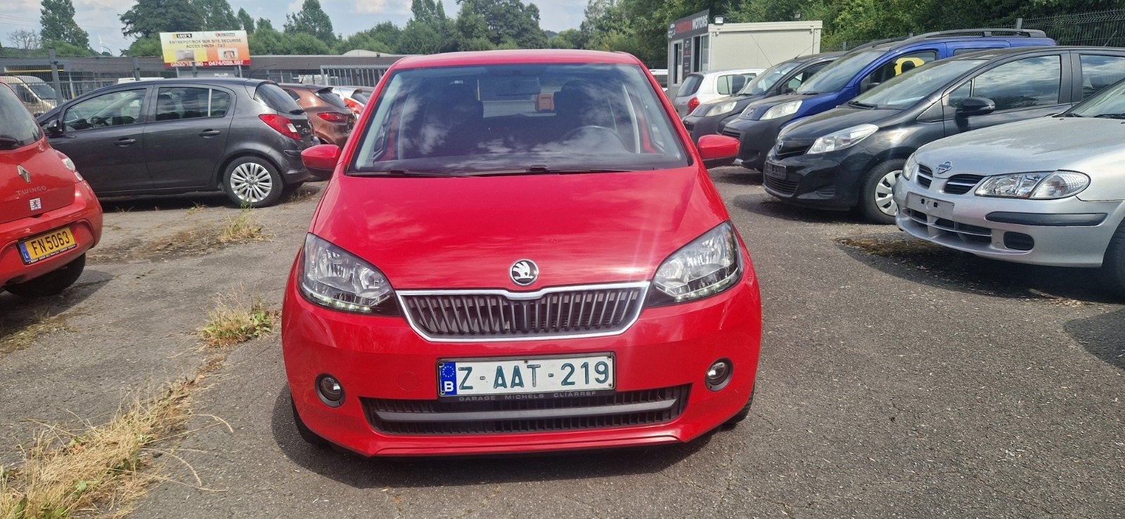 SKODA CITIGO 2017//78800 KM 1AN GARANTIE, Autos, Skoda, Rouge, Achat, Euro 6, Entreprise