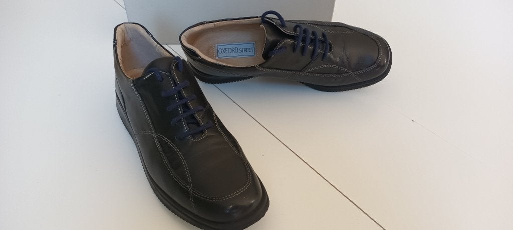 Oxford Street-schoenen, Ophalen, Schoenen met lage hakken, Blauw, Zo goed als nieuw
