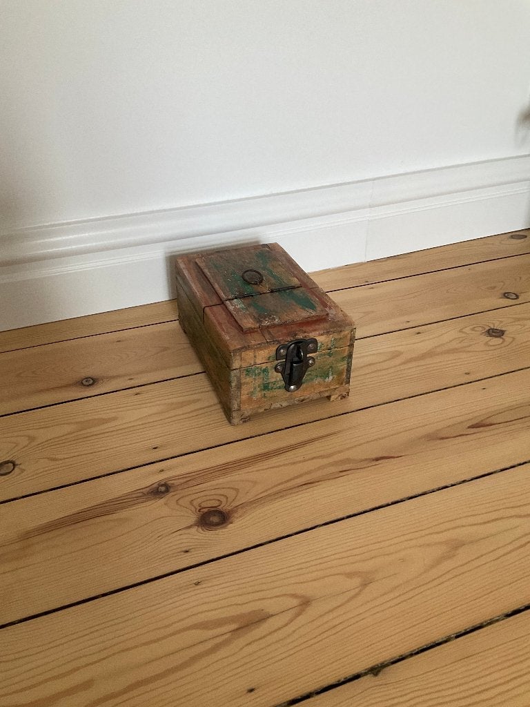 Houten juwelenkistje met spiegel, Ophalen of Verzenden