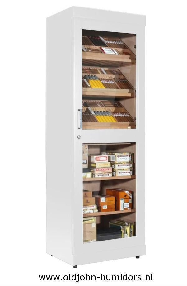 HUMIDOR KAST KABINET ADORINI ROMA WIT 6000 SIGAREN     h193, Verzenden, Nieuw, Tabaksdoos of Verpakking